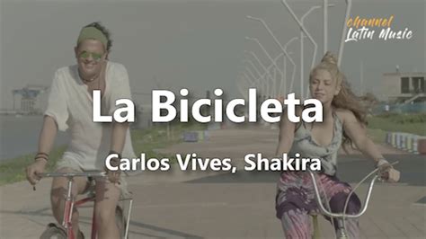 la bicicleta shakira letra español